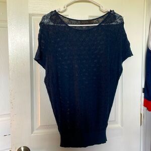 The Limited size small navy knit sweater.